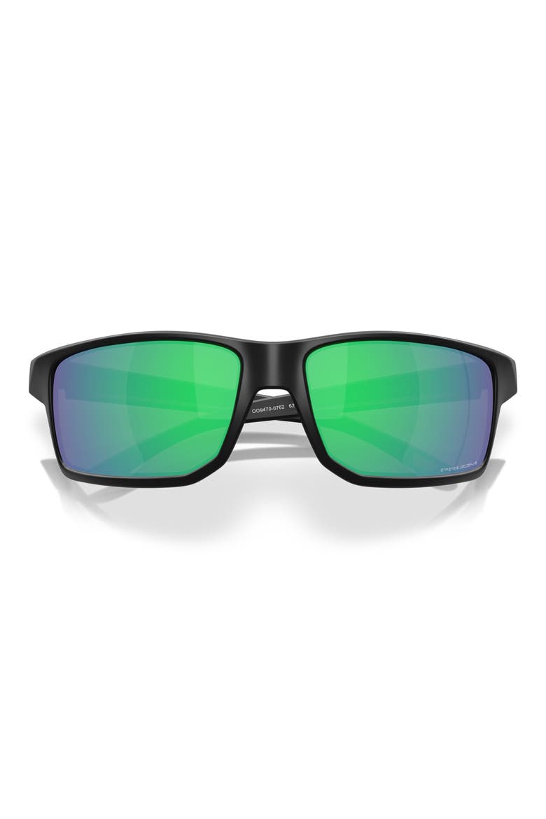 Gibston XL 62mm Rectangular Sunglasses, Alternate, color, BLACK GREEN