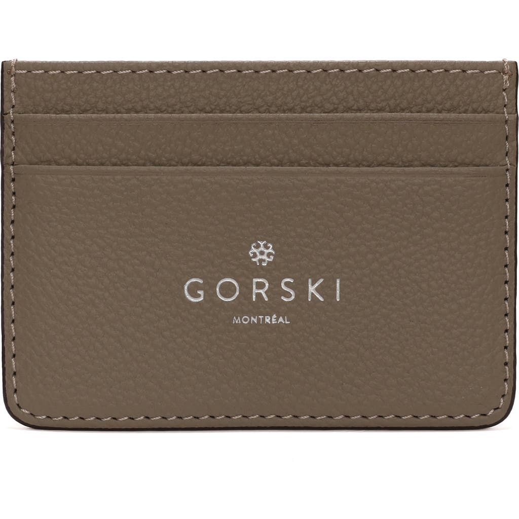Gorski Leather Card Holder In Brown