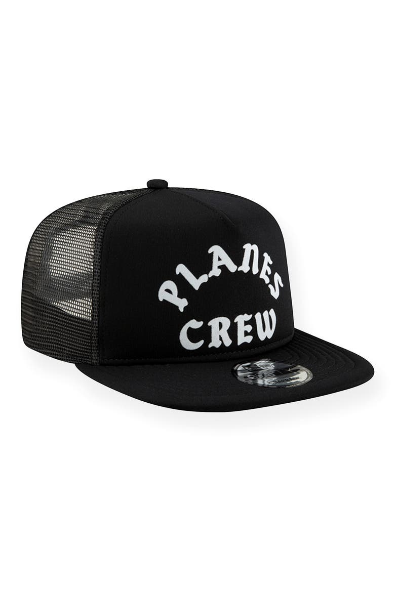 Planes Crew 9FIFTY Trucker Hat, Main, color, BLACK