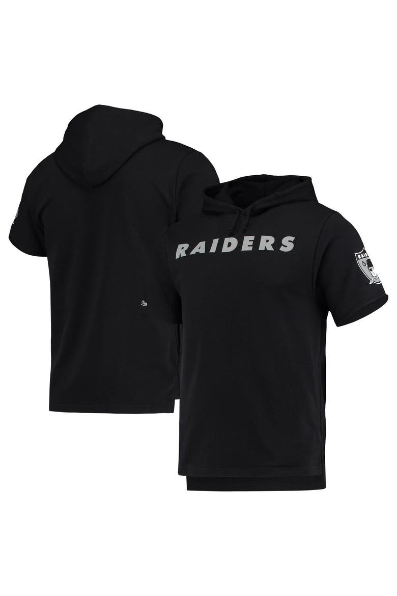 Men's Mitchell & Ness Black Las Vegas Raiders Game Day Hoodie T-Shirt, Alternate, color, Black
