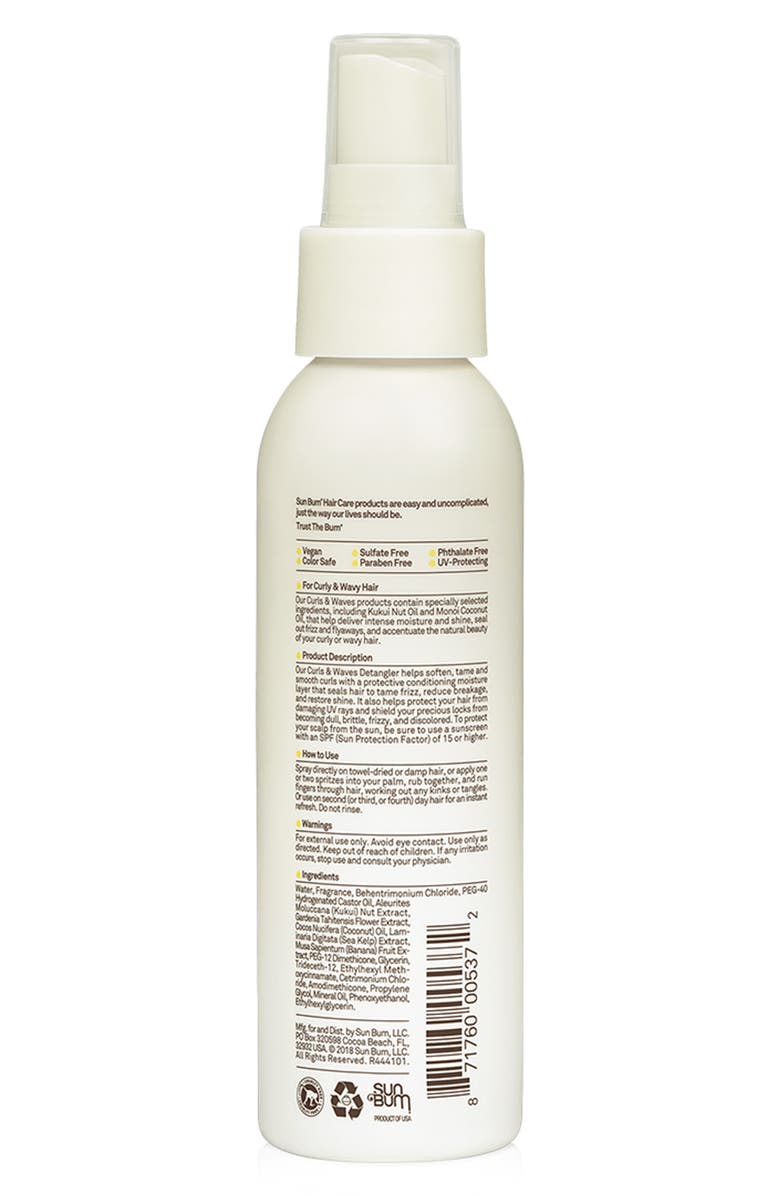 Sun Bum Curl & Waves Detangler, Alternate, color,