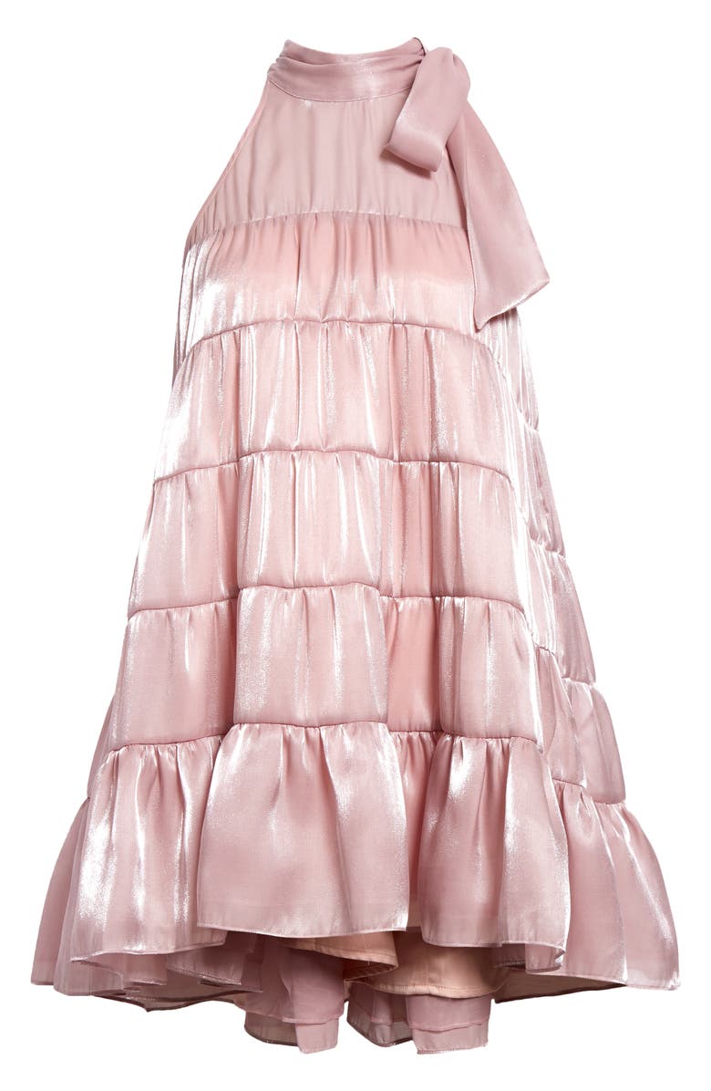 LIKELY Gianni Mock Neck Tiered Trapeze Dress, Alternate, color, Misty Lilac