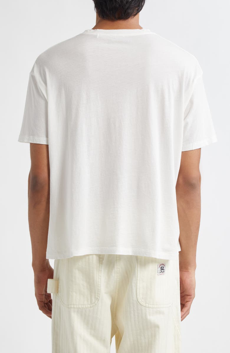 Bode Crest Boxy Graphic T-Shirt, Alternate, color, Cream