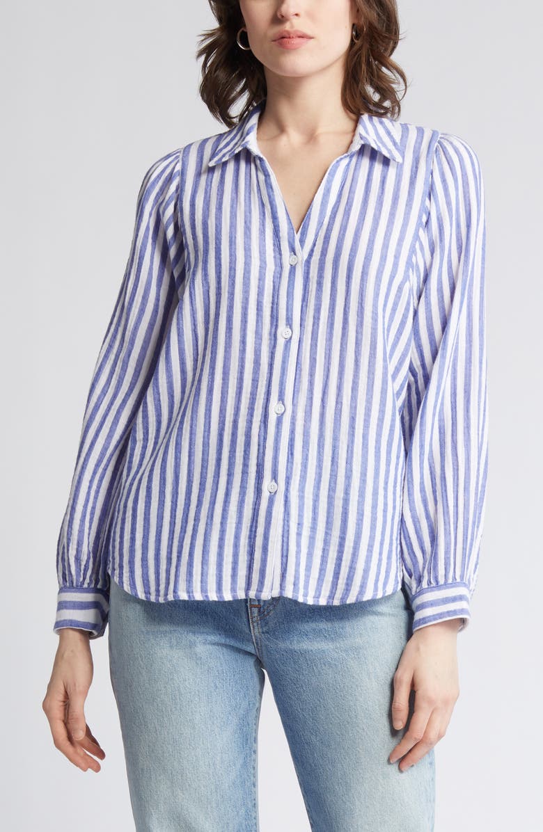 Rails Lo Stripe Organic Cotton Button-Up Shirt, Alternate, color,