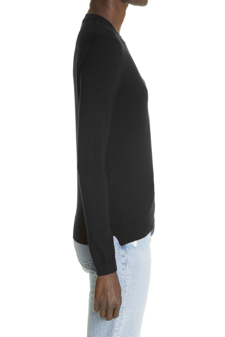 Greta Virgin Wool Sweater, Alternate, color, BLACK