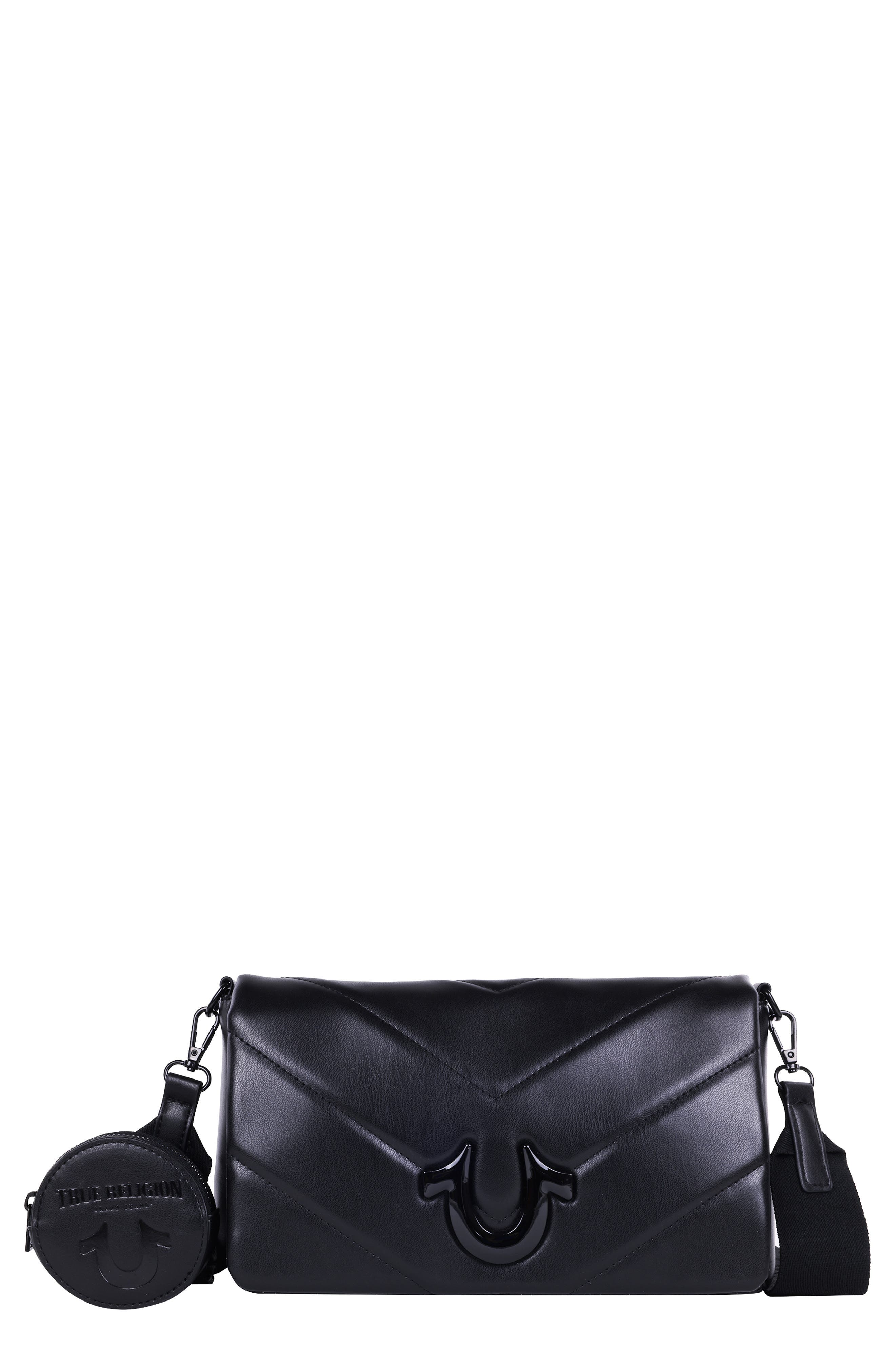 True Religion Quilted Flap Crossbody Bag, Main, color, 