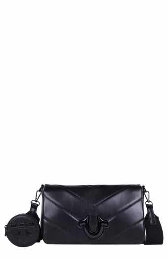 True Religion Quilted Flap Crossbody Bag