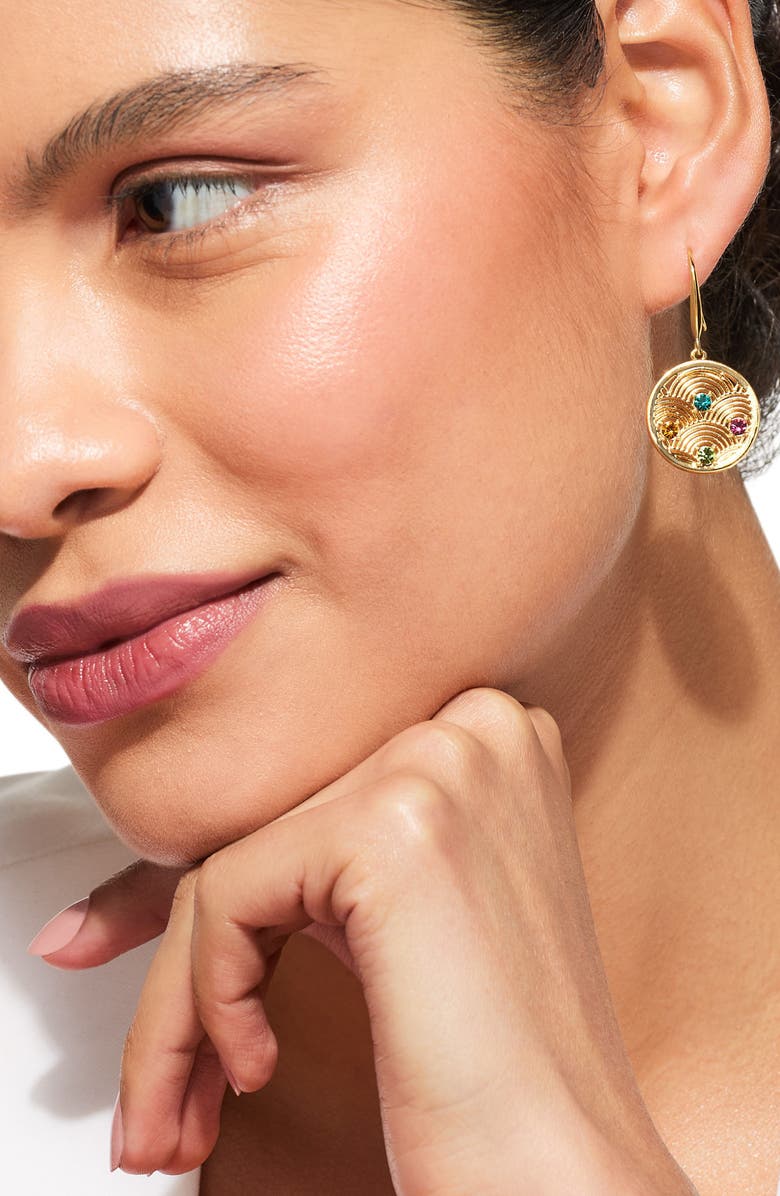 Kurt Geiger London Southbank Disc Drop Earrings, Alternate, color,
