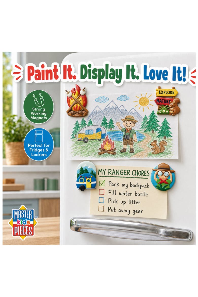 Jr. Ranger 6-Pack Magnets Paint Kit, Alternate, color, Multicolor