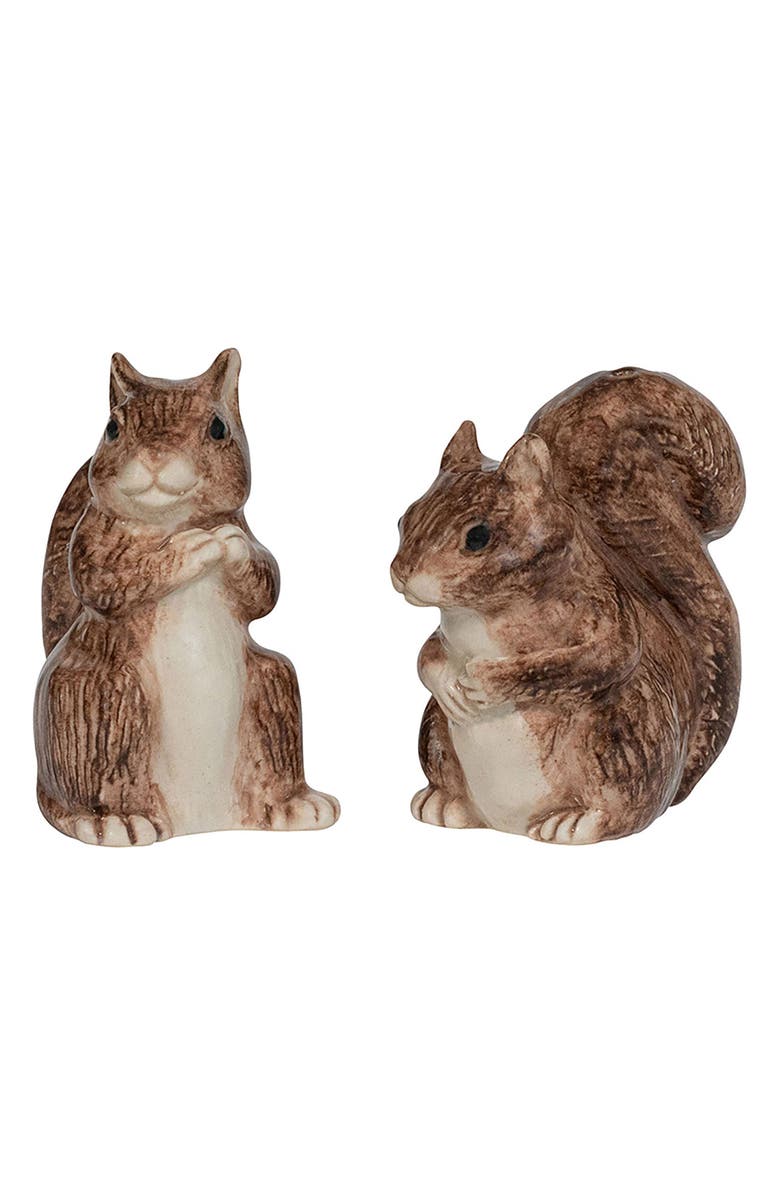 Juliska Clever Critters Squirrel Salt
Pepper Shakers, Main, color, Walnut