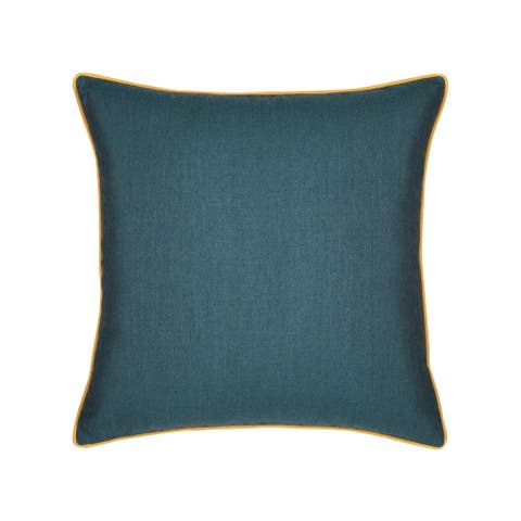 Lagoon Sunrise Indoor & Outdoor Woven Accent Pillow & Insert with contrasting self-welt cord