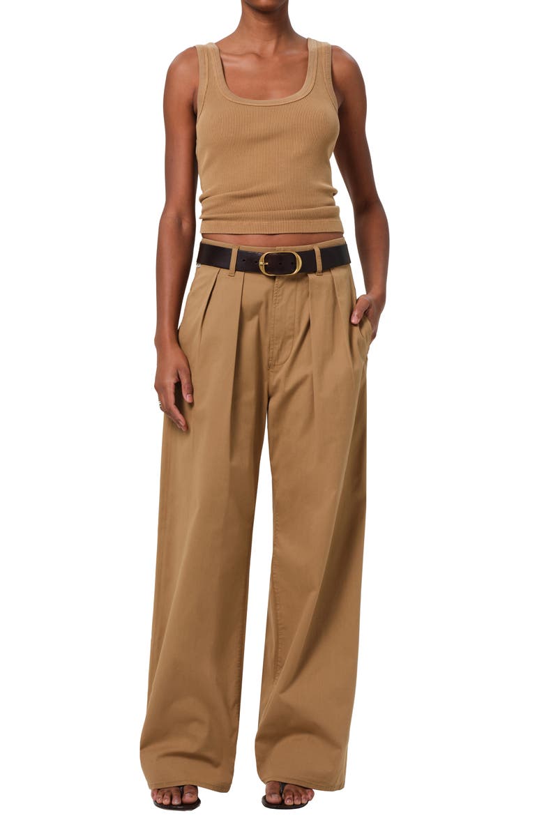 Citizens of Humanity Faye Rib Organic Cotton Blend Crop Tank, Alternate, color, Marcona