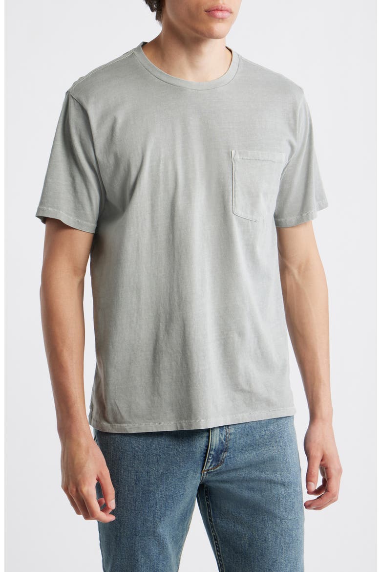 Classic Fit Garment Dye Pocket T-Shirt, Main, color, MISTY GREY