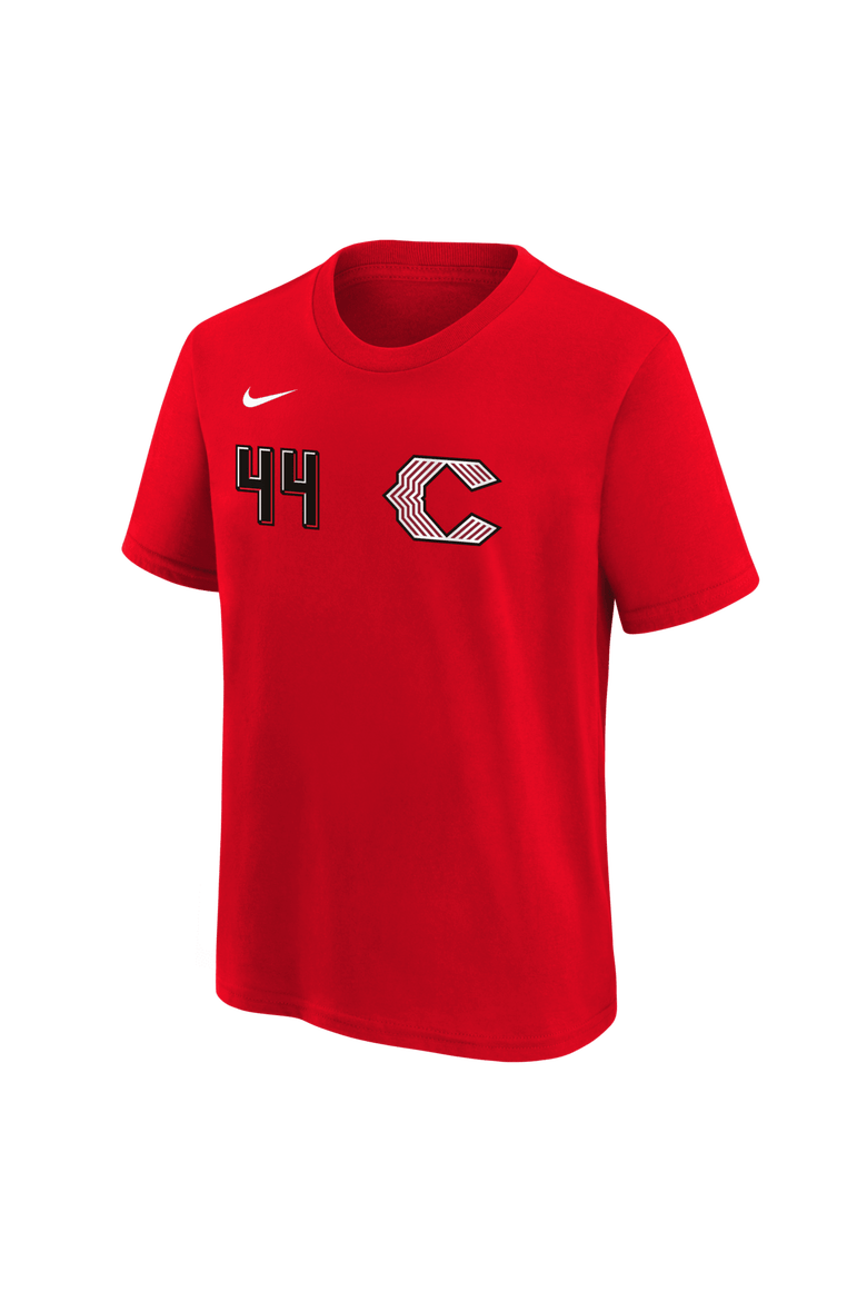 Youth Nike Elly De La Cruz Red Cincinnati Reds 2026 City Connect Name & Number T-Shirt, Alternate, color, Red