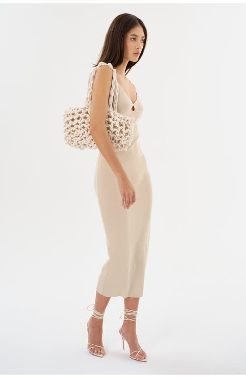 Lamarque Malena Braided Shoulder Bag In Neutral