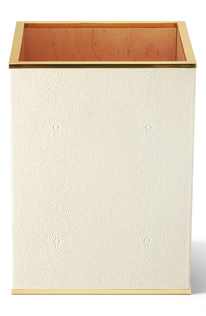 Aerin Shagreen Waste Basket, Main, color,