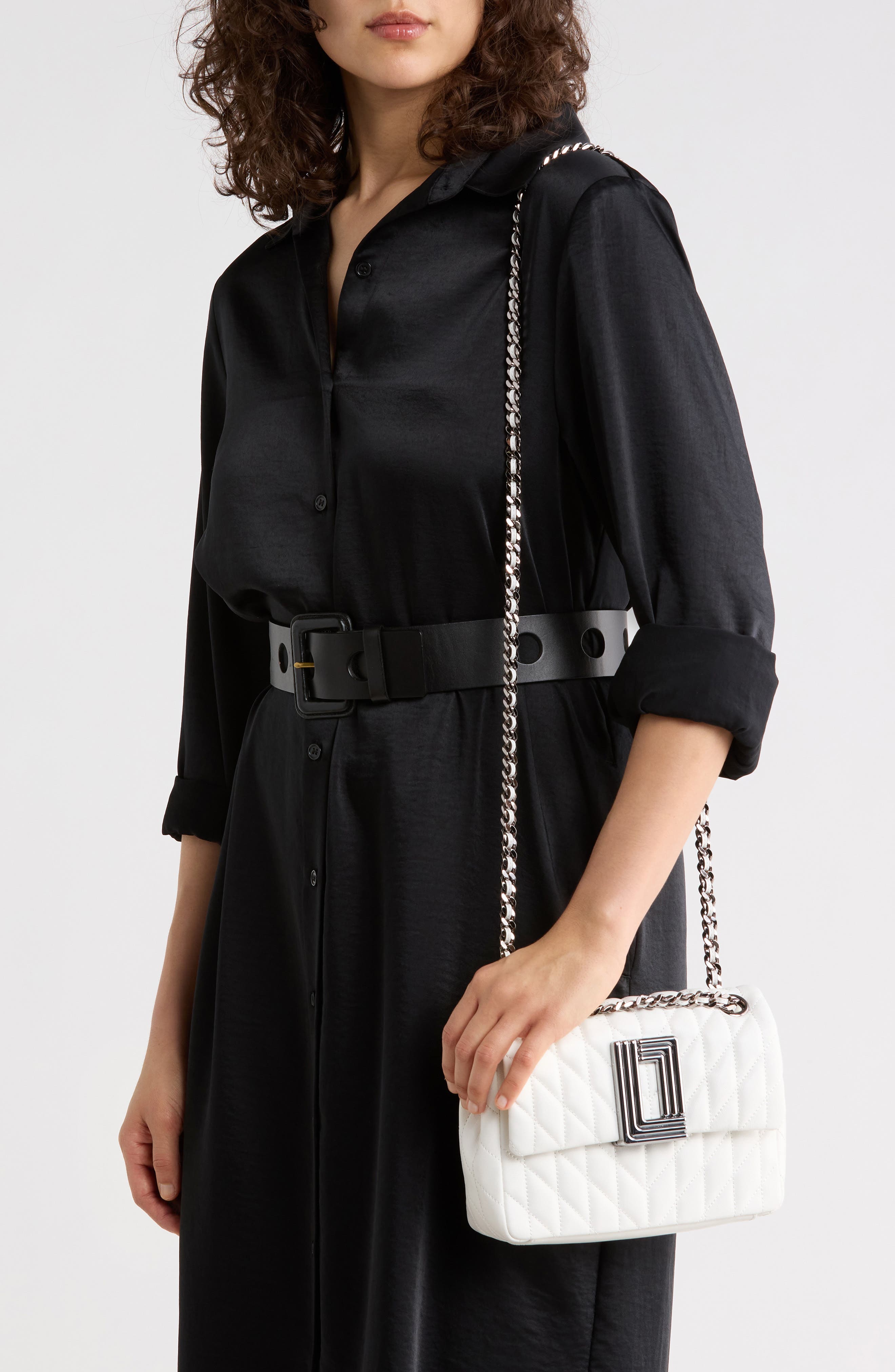 Lafayette Quilted Leather Crossbody Bag, Alternate, color, WINTER WHITE
