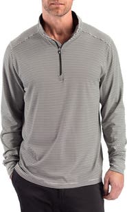 CBUK by Cutter & Buck Forge Epic Confidence Stripe Performance Quarter Zip Pullover
