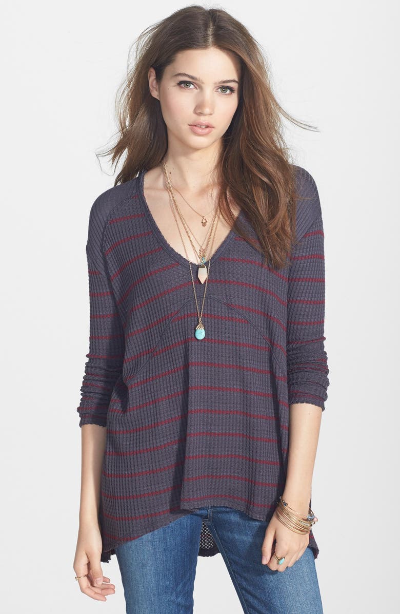 Free People 'Sunset Park' Stripe Textured Top, Main, color,