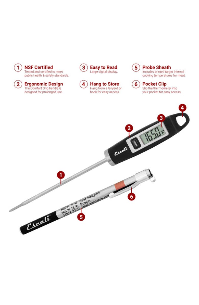 ESCALI Home Thermometer Bundle, Alternate, color, Black/Silver