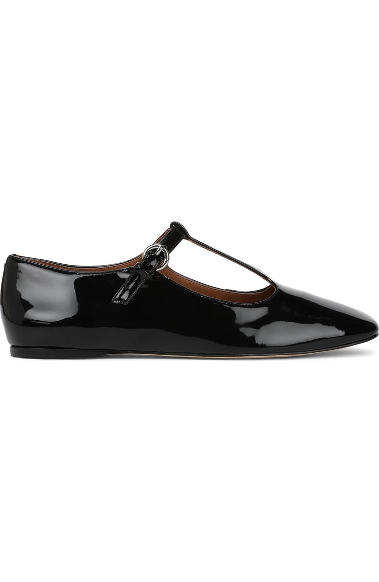 SARTO by Franco Sarto Flexa Astoria T-Strap Flat, Alternate, color, Black