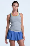 Lucky in Love Womens' Court Rib Racerback Tank