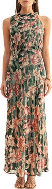 Adelyn Rae Veda Floral Burnout Maxi Dress