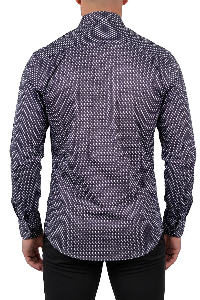 Einstein Contemporary Fit Button-Up Shirt, Alternate, color, BLACK