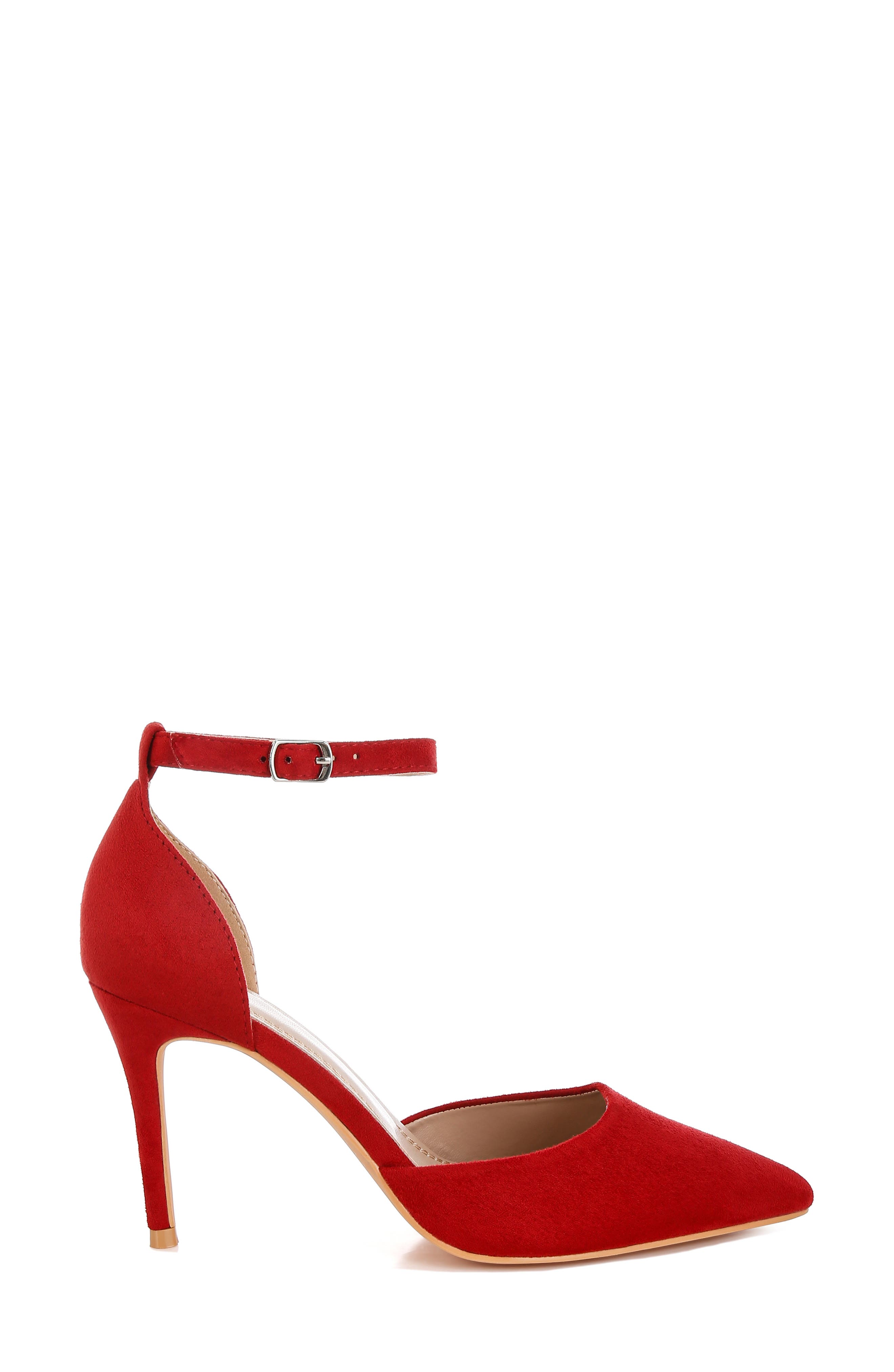 Ushra Pointed Toe Pump, Alternate, color, RED