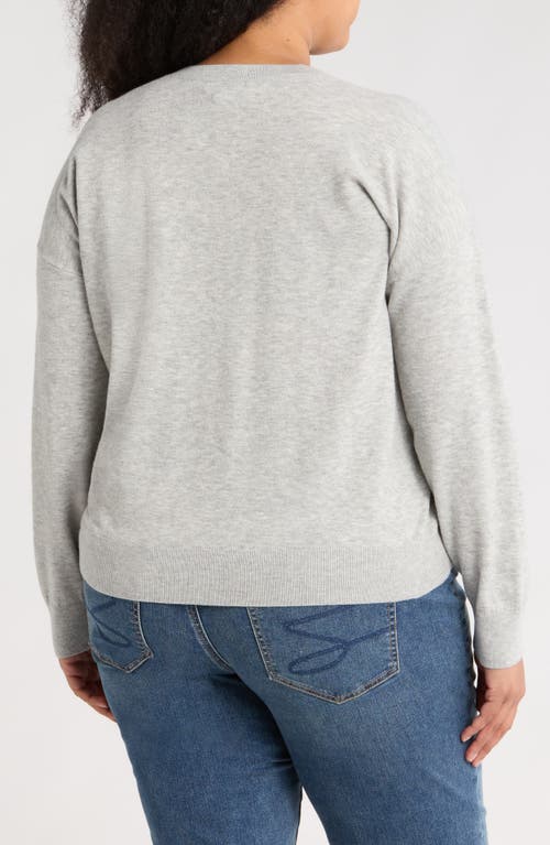 Nordstrom Rack V-neck Pullover Sweater In Gray