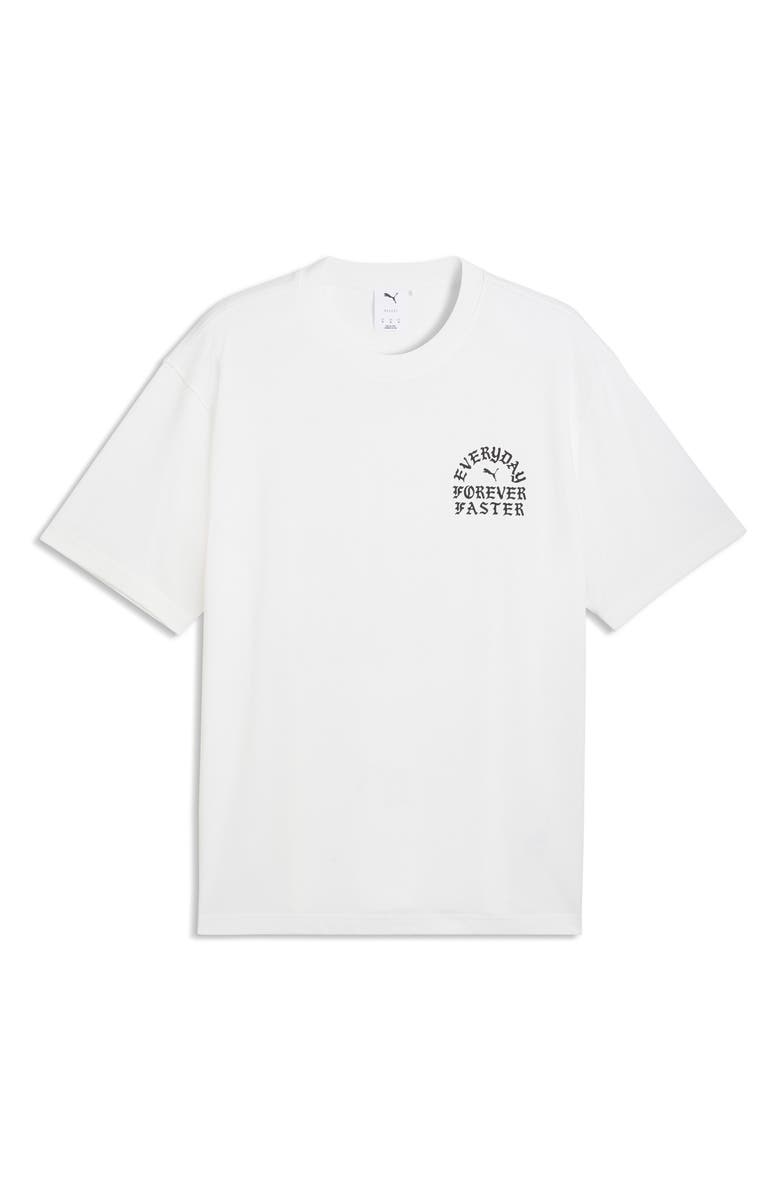 PUMA Now Court Graphic T-Shirt, Main, color, Puma White