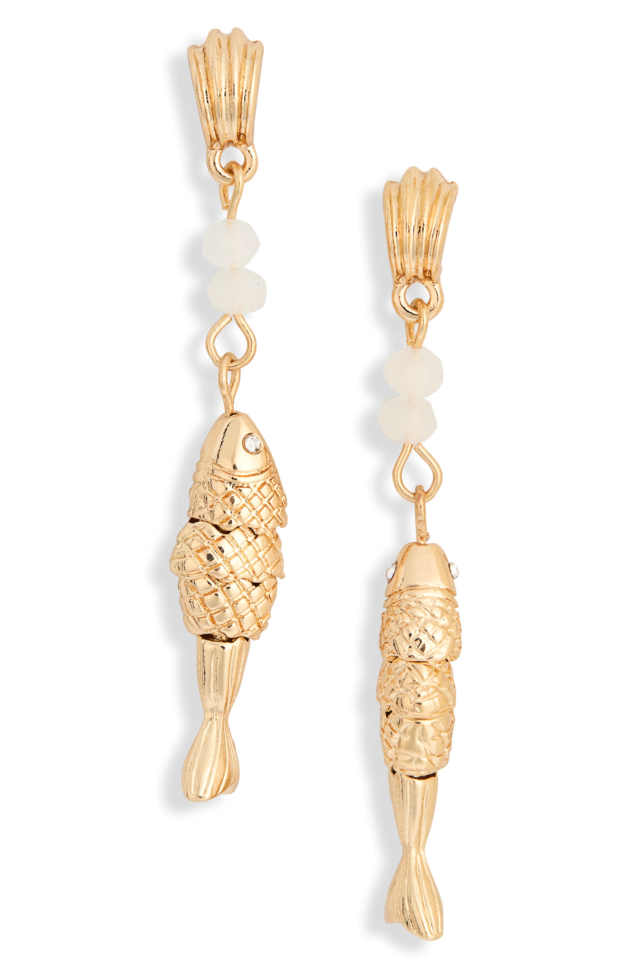 NORDSTROM RACK Beaded Fish Drop Earrings