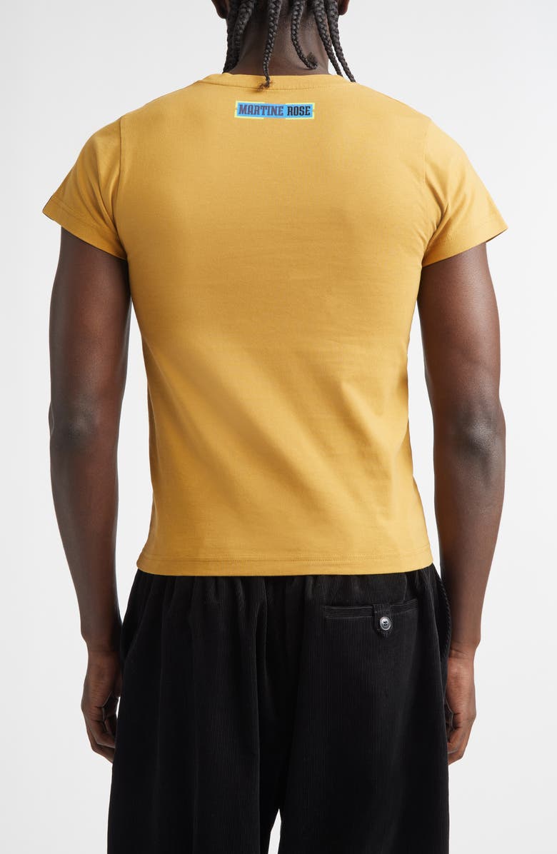 Martine Rose Shrunken Graphic T-Shirt, Alternate, color, Brown