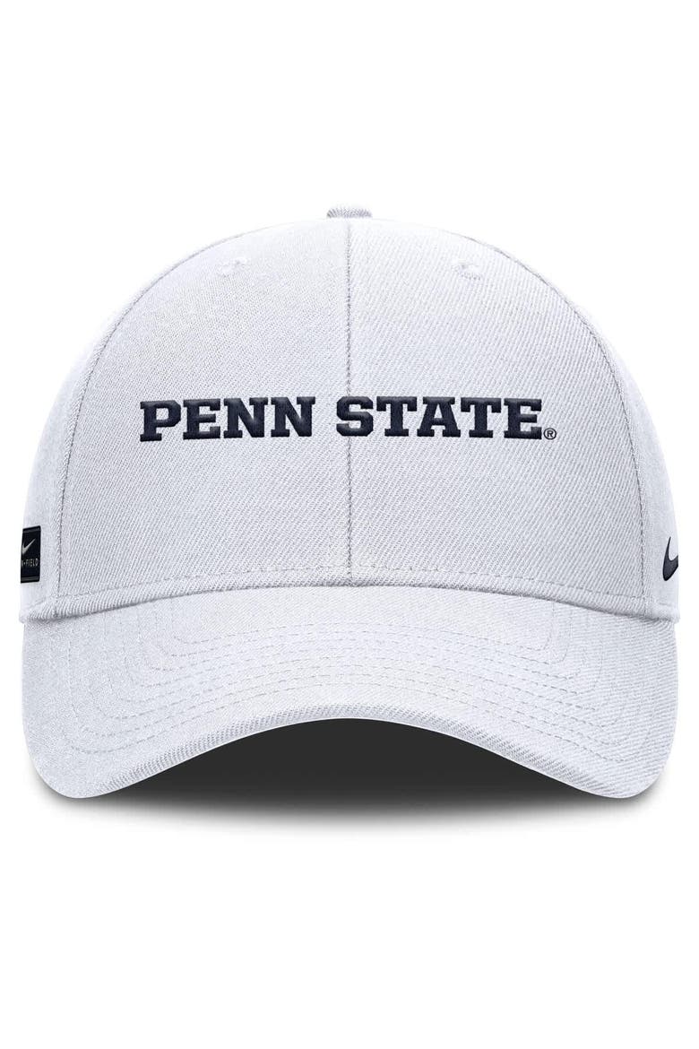 Men's Nike White Penn State Nittany Lions 2025 On-Field Rise Performance Adjustable Hat, Alternate, color, White