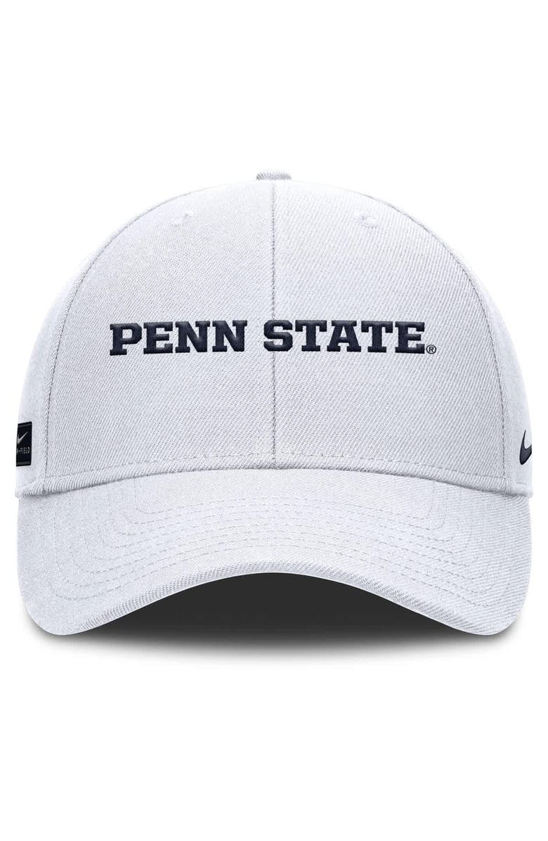 Nike Men's Nike White Penn State Nittany Lions 2025 On-Field Rise Performance Adjustable Hat, Alternate, color, White
