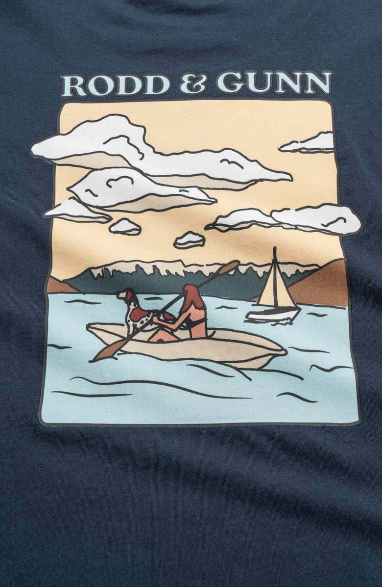 Rodd & Gunn Hauraki Gulf Graphic Tee, Alternate, color, Navy