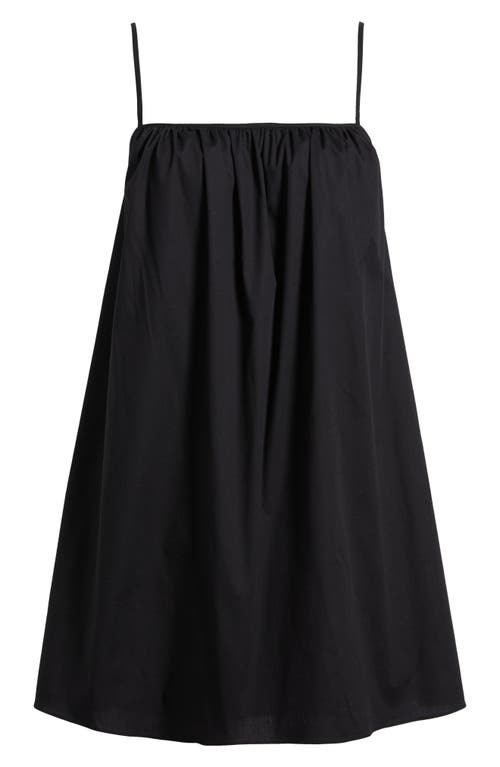 Wayf Casey Stretch Cotton Cami Dress In Black