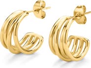 D.LOUISE Intertwined Mini Hoop Earrings
