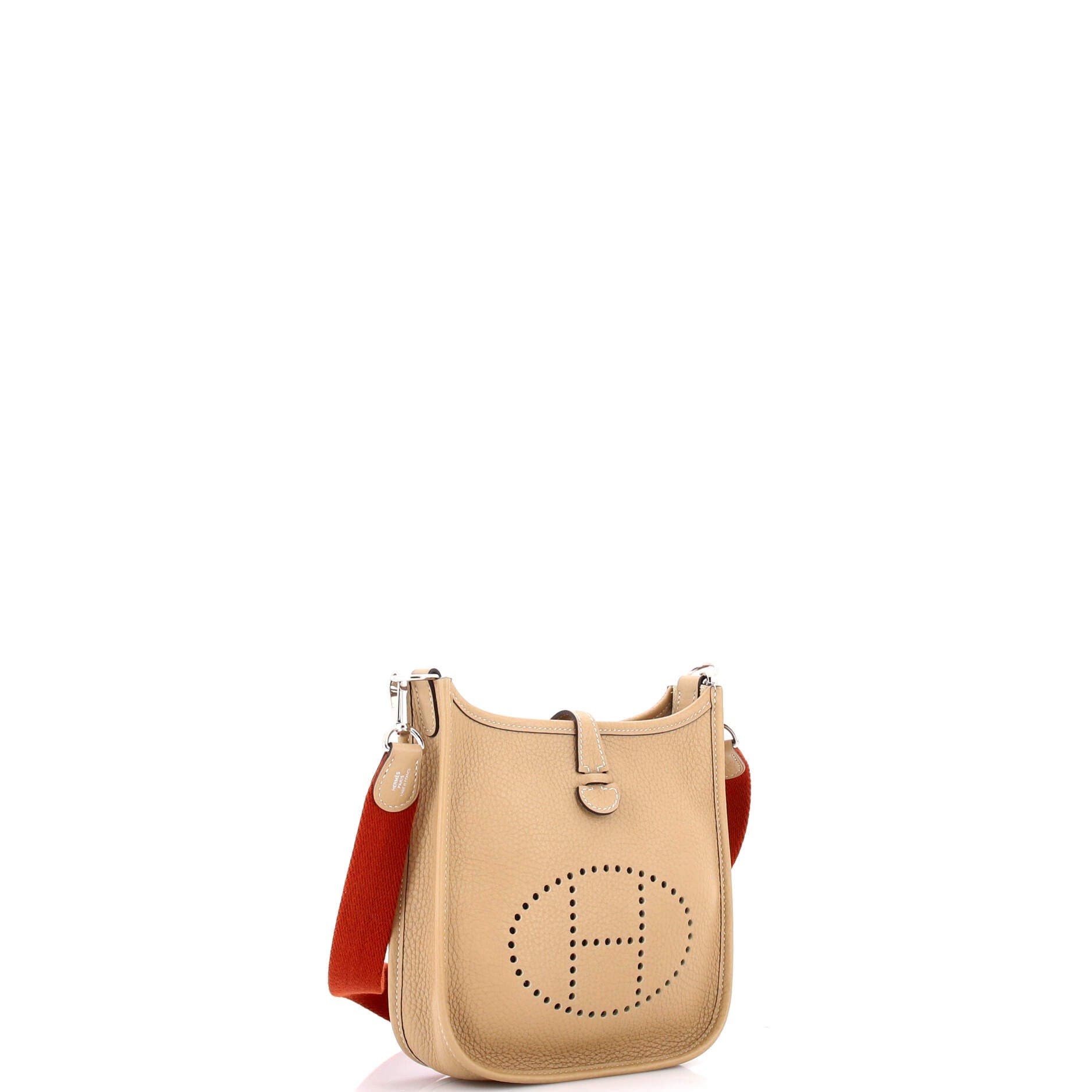 Pre-Owned Hermes Evelyne Bag Gen III Clemence TPM, Alternate, color, Trench