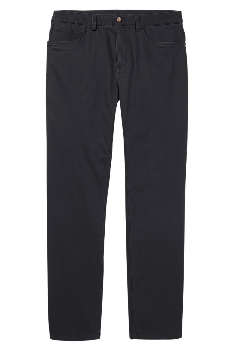 Horizon Modern Fit Stretch Cotton Blend 5-Pocket Pants, Alternate, color, BLACK