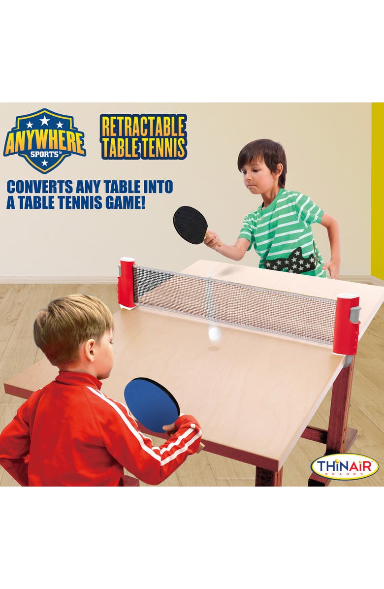 Anywhere Sports Retractable Table Tennis Set, 6pc Game, Alternate, color, 