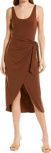 Reformation Kaila Wrap Style Jersey Dress | Nordstrom Reformation Kaila Wrap Style Jersey Dress | Nordstrom