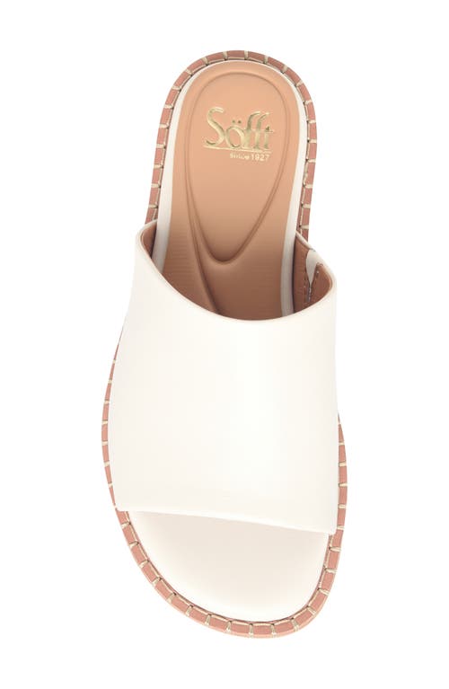 Söfft Noble Ii Slide Sandal In Off White