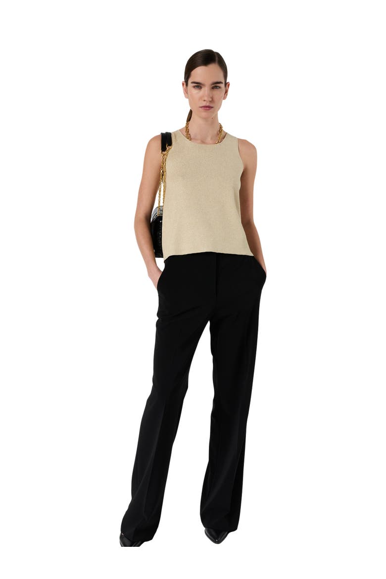 Luana Round Neck Knit Vest, Alternate, color, Mustard