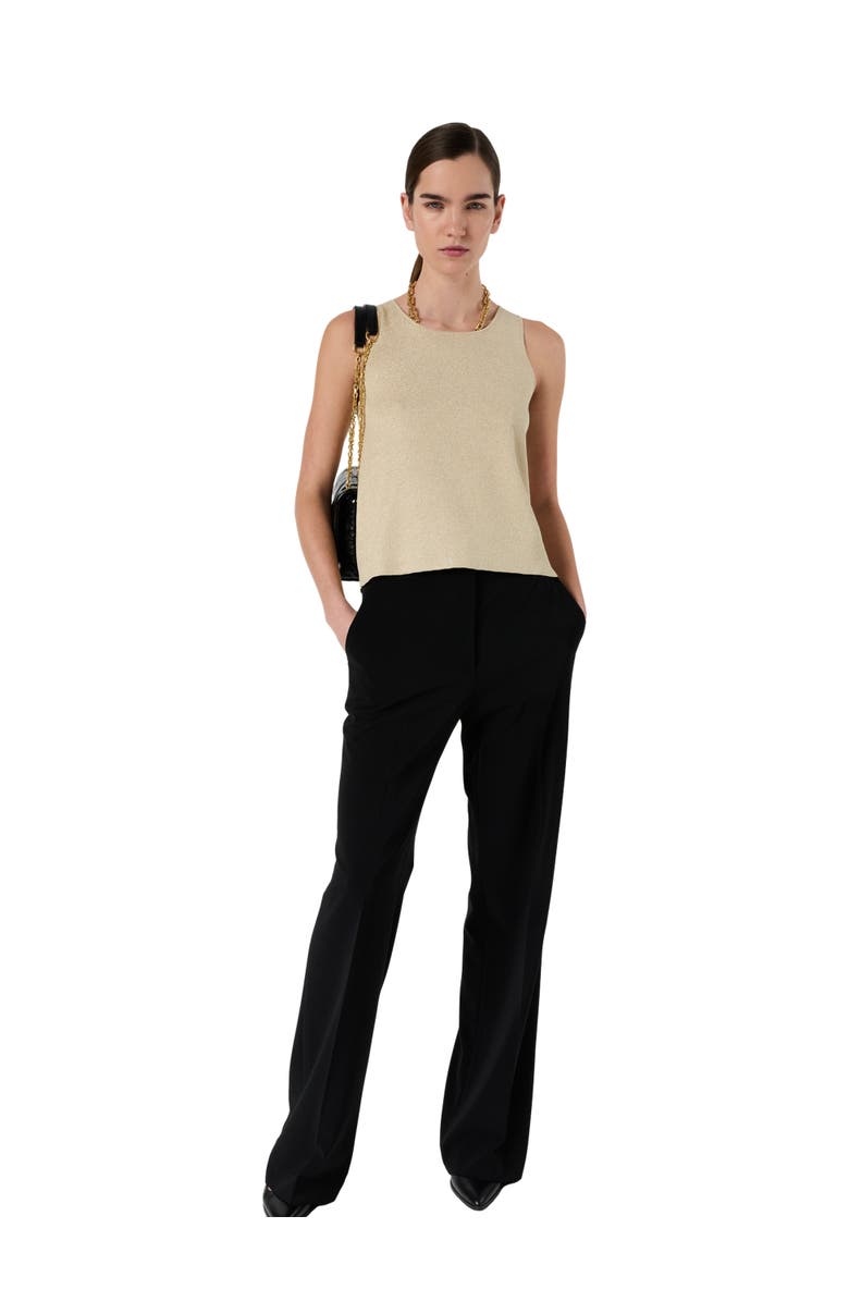 GERARD DAREL Luana Round Neck Knit Vest, Alternate, color, Mustard