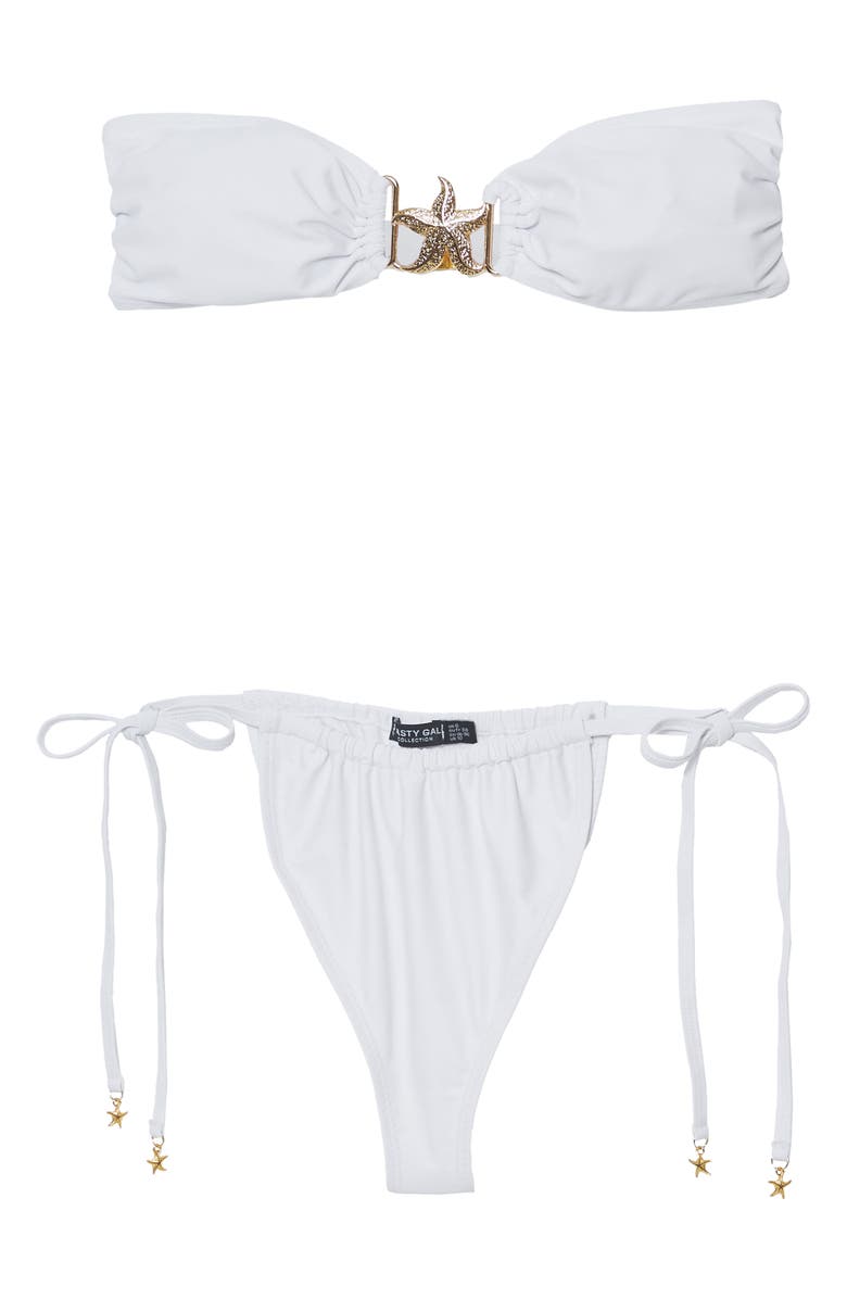 NASTY GAL Starfish Bandeau Two-Piece Swimsuit, Alternate, color,
