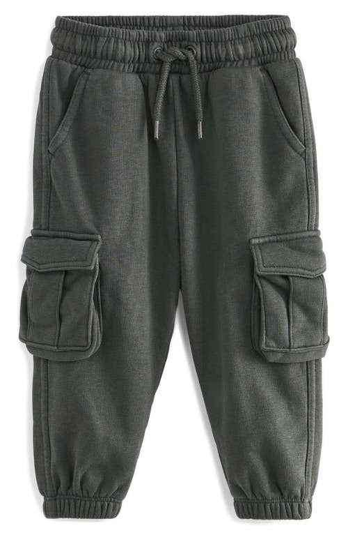 NEXT Kids' Cotton Blend Cargo Joggers in Dark Grey 