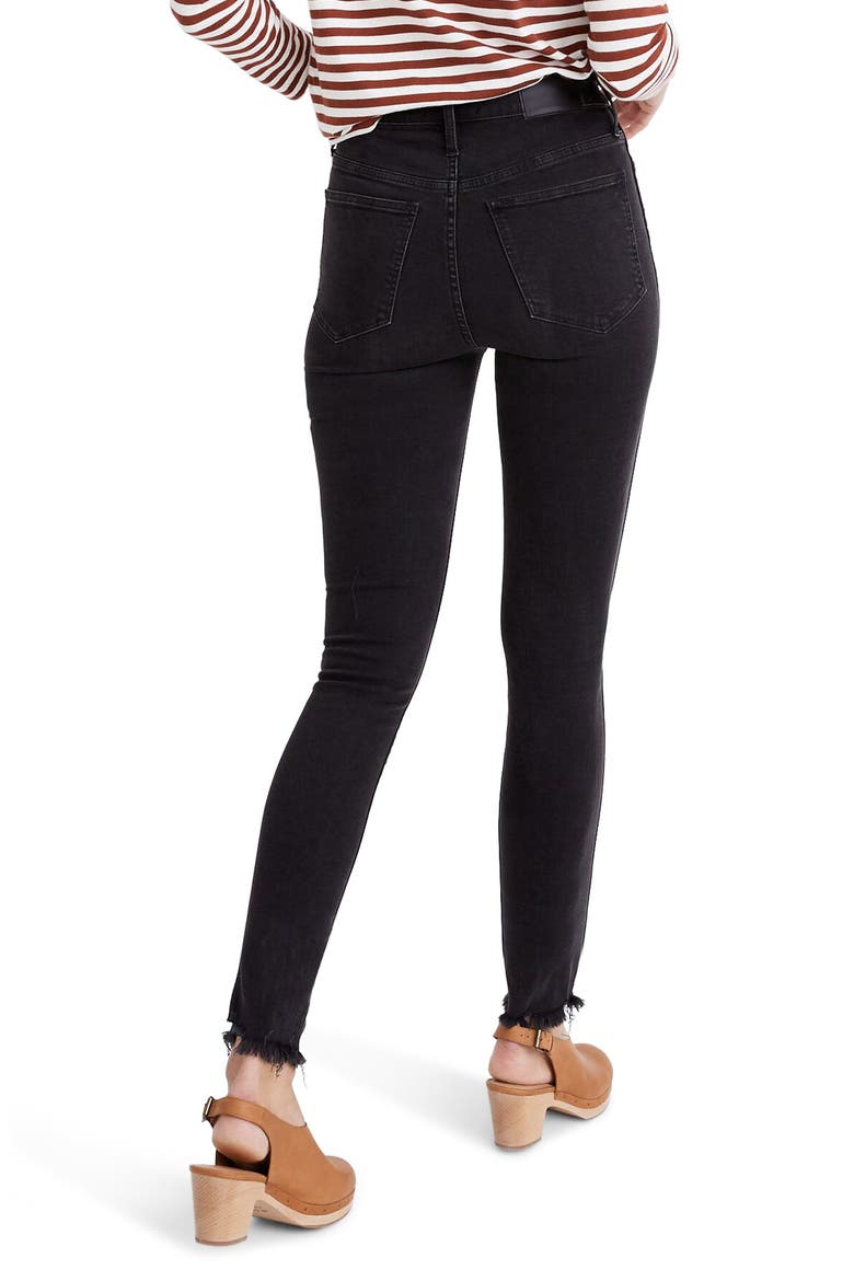 10-Inch High Waist Skinny Jeans Button-Through Edition, Alternate, color, BERKELEY WASH