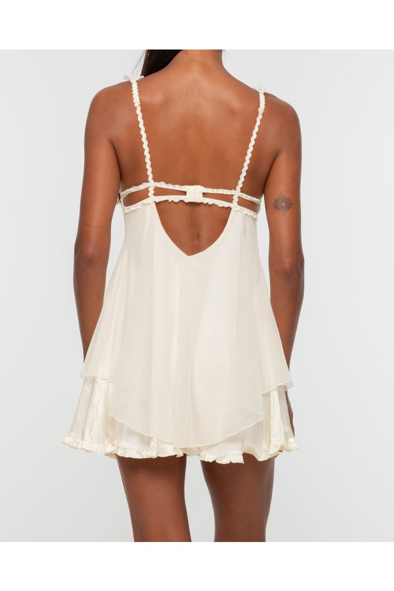 Estrella Ruffled Babydoll, Alternate, color, Yellow