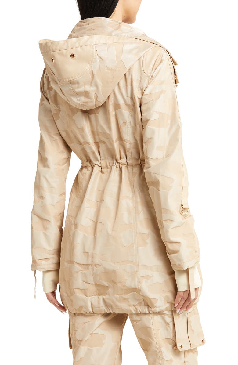 Blanc Noir Camo Hooded Anorak, Alternate, color, 